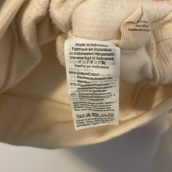 Madewell MWL Cabincore Ribbed Funnelneck Sweatshirt Large - Picture 6 of 7